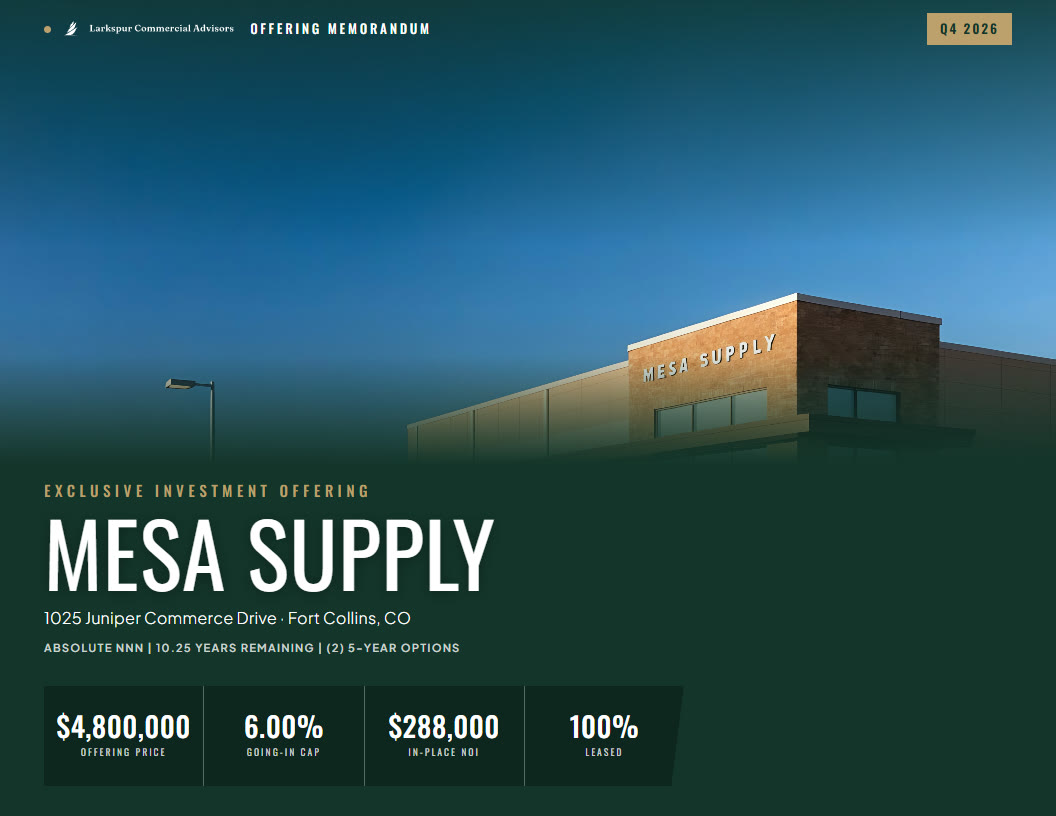 Memorandex template: cover of the fictional Mesa Supply offering
